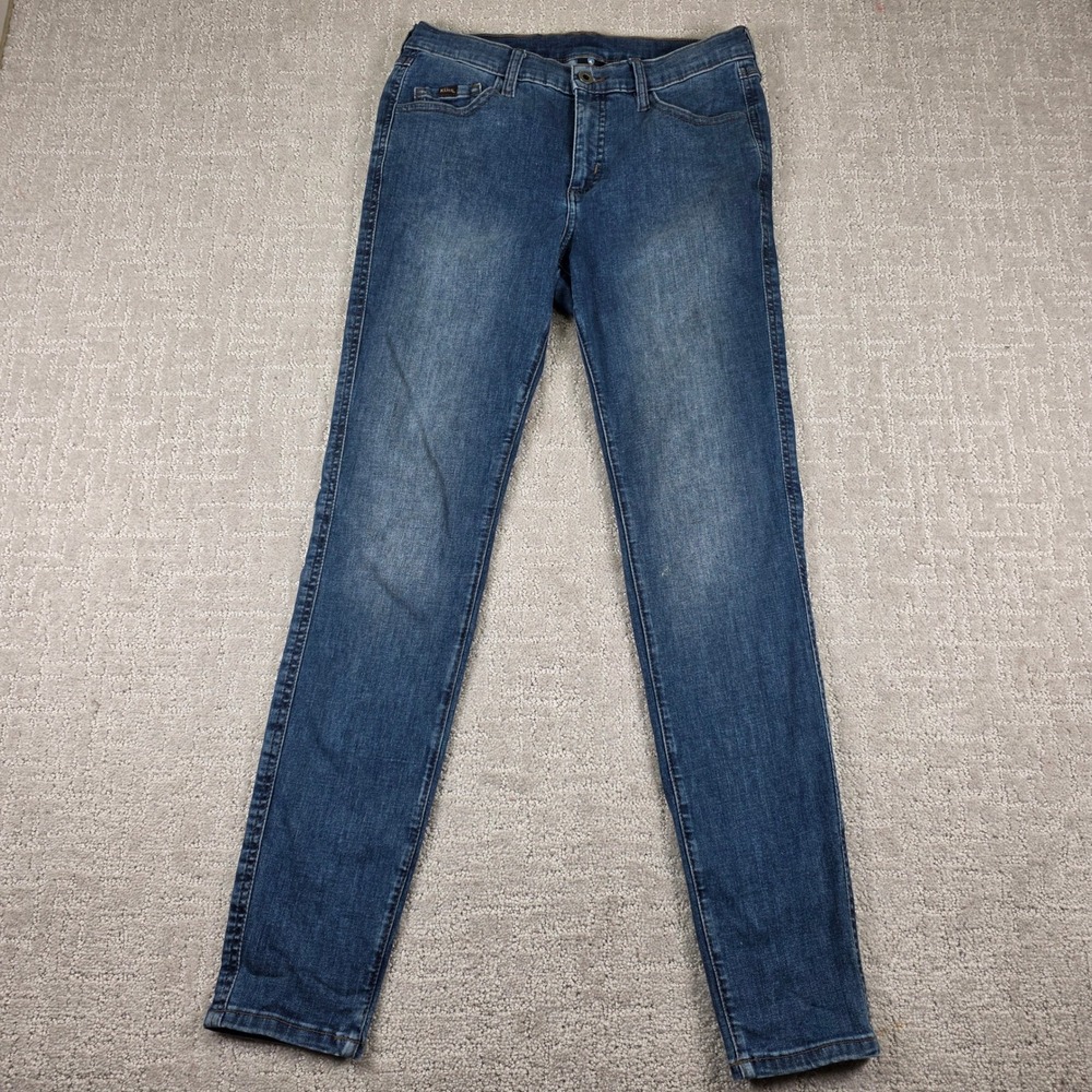 KUHL Kontra Skinny Jeans Womens 8 Reg Indigo Blue Stretch Denim Pants *Flaw